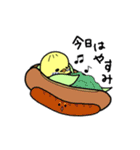 ぷくぷくインコとパン（個別スタンプ：11）