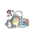 ぷくぷくインコとパン（個別スタンプ：17）