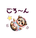 ふわふわヨークシャテリア パーカー編（個別スタンプ：39）