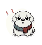 かわいい白い動物たち！（個別スタンプ：9）