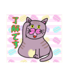 毎日会いたい おしゃべりなネコたち（個別スタンプ：16）