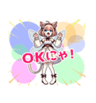 ねこ語でほめて落とす妖精（個別スタンプ：13）