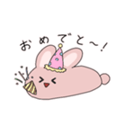 もちのびうさぎ（個別スタンプ：16）
