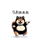 黒猫太っちょ柴犬（個別スタンプ：7）