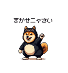 黒猫太っちょ柴犬（個別スタンプ：40）