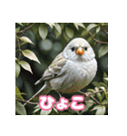 おしゃま文鳥スタンプ（個別スタンプ：34）