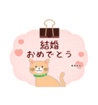 (茶猫)ありがとう/名前入力#猫の日（個別スタンプ：28）