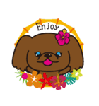 ペキニーズ in summer（個別スタンプ：21）