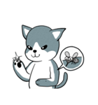 灰色猫のあまやどり（個別スタンプ：29）