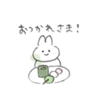 えんぴつうさぎ（春）（個別スタンプ：5）