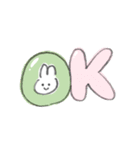 えんぴつうさぎ（春）（個別スタンプ：9）