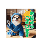 オコジョすたんぷ♡シュリ犬・挨拶スタンプ（個別スタンプ：2）