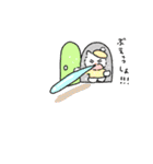 いぬくんとねこちゃんお友だちスタンプ春（個別スタンプ：5）
