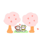 いぬくんとねこちゃんお友だちスタンプ春（個別スタンプ：13）