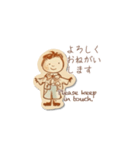 大人かわいいスタンプ＊アンティーク絵本（個別スタンプ：4）