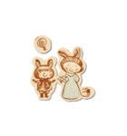 大人かわいいスタンプ＊アンティーク絵本（個別スタンプ：38）