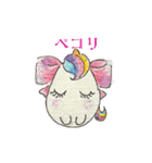 表情アレンジ組み合わせ出来るふんわり乙女（個別スタンプ：35）