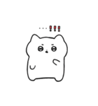 素直につたえるねこ（個別スタンプ：4）