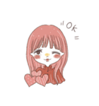 レトロかわいいガールズスタンプ（個別スタンプ：3）
