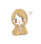 レトロかわいいガールズスタンプ（個別スタンプ：4）
