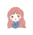レトロかわいいガールズスタンプ（個別スタンプ：6）