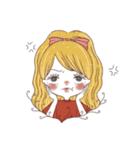 レトロかわいいガールズスタンプ（個別スタンプ：7）