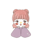 レトロかわいいガールズスタンプ（個別スタンプ：15）