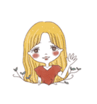 レトロかわいいガールズスタンプ（個別スタンプ：19）