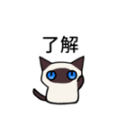気持ち伝えるシャム猫スタンプ（個別スタンプ：2）