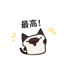 気持ち伝えるシャム猫スタンプ（個別スタンプ：10）