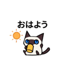 気持ち伝えるシャム猫スタンプ（個別スタンプ：19）
