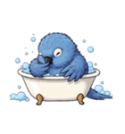 青いインコそらスタンプ（個別スタンプ：5）