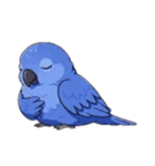青いインコそらスタンプ（個別スタンプ：14）