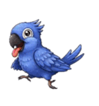 青いインコそらスタンプ（個別スタンプ：17）