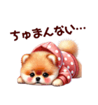 ふわふわポメラニアン パーカー編（個別スタンプ：31）