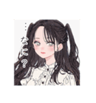 意味ありげな儚い美少女達のスタンプ（個別スタンプ：5）