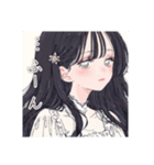 意味ありげな儚い美少女達のスタンプ（個別スタンプ：16）