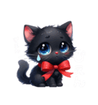 黒猫にゃーず（個別スタンプ：5）