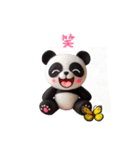 フェルトパンダ日和（個別スタンプ：4）