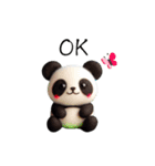 フェルトパンダ日和（個別スタンプ：11）