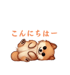 毎日使える会話とあいさつ【ポメラニアン】（個別スタンプ：12）