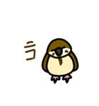 適当に描いたスズメのスタンプ！（個別スタンプ：1）