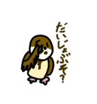 適当に描いたスズメのスタンプ！（個別スタンプ：8）