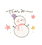 ゆきのゆきだるま おしゃべり（個別スタンプ：13）