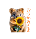 ハッピーアニマル_クオッカワラビー32（個別スタンプ：6）