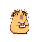 カピバラさん ハッピー増量計画（個別スタンプ：5）