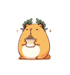 カピバラさん ハッピー増量計画（個別スタンプ：6）