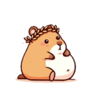 カピバラさん ハッピー増量計画（個別スタンプ：15）
