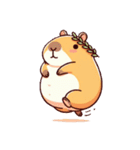カピバラさん ハッピー増量計画（個別スタンプ：16）
