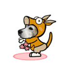 ビーグル犬ポップアップ(春2)（個別スタンプ：5）